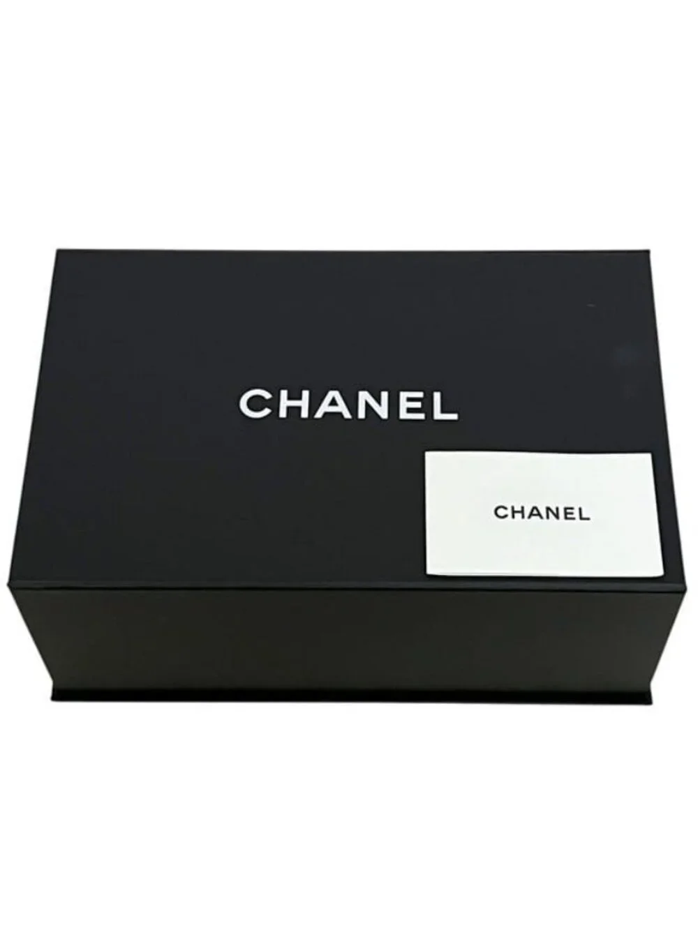 Chanel Shawl Reversible Logo Cashmere Silk Black Scarf